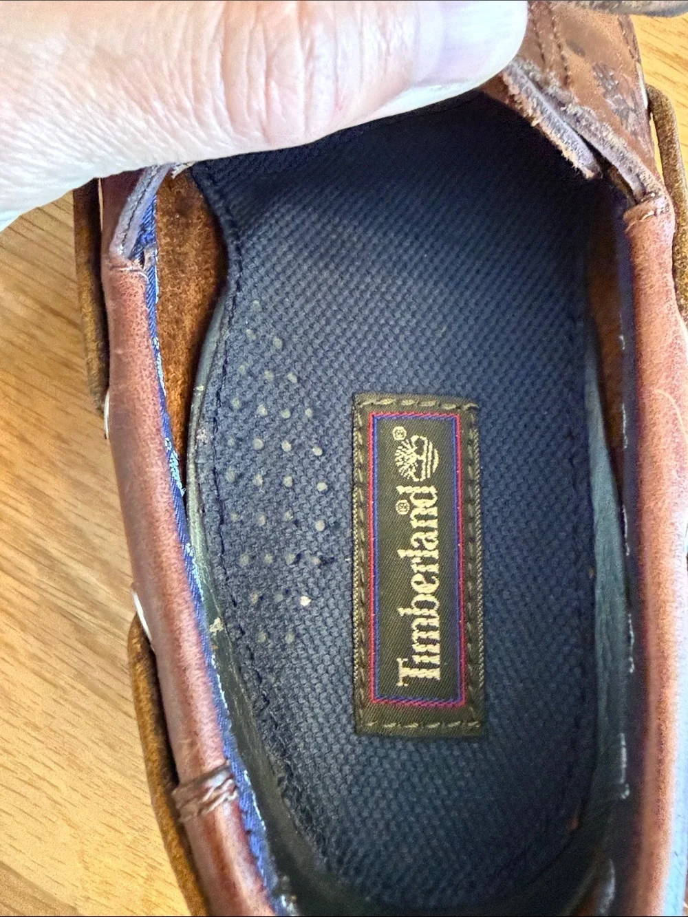 Timberland leather boat